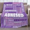 Custom Name Baby Blanket-Personalized Name Throw for Girls Boys-Gift for Infant Newborn Kid Soft Flannel Blanket 60"x80" view 2