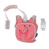 2 in 1 Kids Backpack Safety Leash Child Leashes Prevent Lost Children Harness Leashes Wrist Link 1.5 Meter Toddler Safety Backpack with Leash for Outdoor Use (Pink) view 2