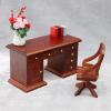 AirAds Dollhouse 1:12 Scale Dollhouse Miniature furnitures Office Desk Chair Set 2 view 2