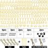 167Pcs DIY Glitter Customizable Banner Kit Custom Banners DIY Happy Birthday Letters Banner Happy New Year Banners Christmas Baby Shower Birthday Party Supplies(Glitter Champagne Gold) view 3