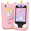 KOKODI Kids Smart Phone, Touchscreen HD Dual Camera Cell Phone for Kids, Christmas Birthday Gifts Dinosaur Child Play Phone for Girls 3-10, Travel Toy Preschool Learning Education Toy view 1