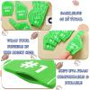 Sinmoe 48 Pieces Sport Party Favors Fan Foam Finger Mini #1 Basketball Baseball Football Soccer Team Cheerleader Gifts for Sporting Events Games Birthday Supplies(Green) view 3