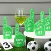 Sinmoe 48 Pieces Sport Party Favors Fan Foam Finger Mini #1 Basketball Baseball Football Soccer Team Cheerleader Gifts for Sporting Events Games Birthday Supplies(Green) view 4