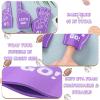 Sinmoe 48 Pieces Mini Foam Fingers, We're #1 Sport Fan Foam Finger Basketball Baseball Football Soccer Team Cheerleader Gifts for Sporting Events Games Birthday Supplies(Purple) view 3