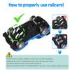 Slot Car Race Track Set, 19ft Electric Track with LED Lights and 4 Slot Cars, 2 Hand Controllers and Racing Game Lap Counters, Set Features Loop, Turns, and Crossover for Boys Age 6-12 view 4