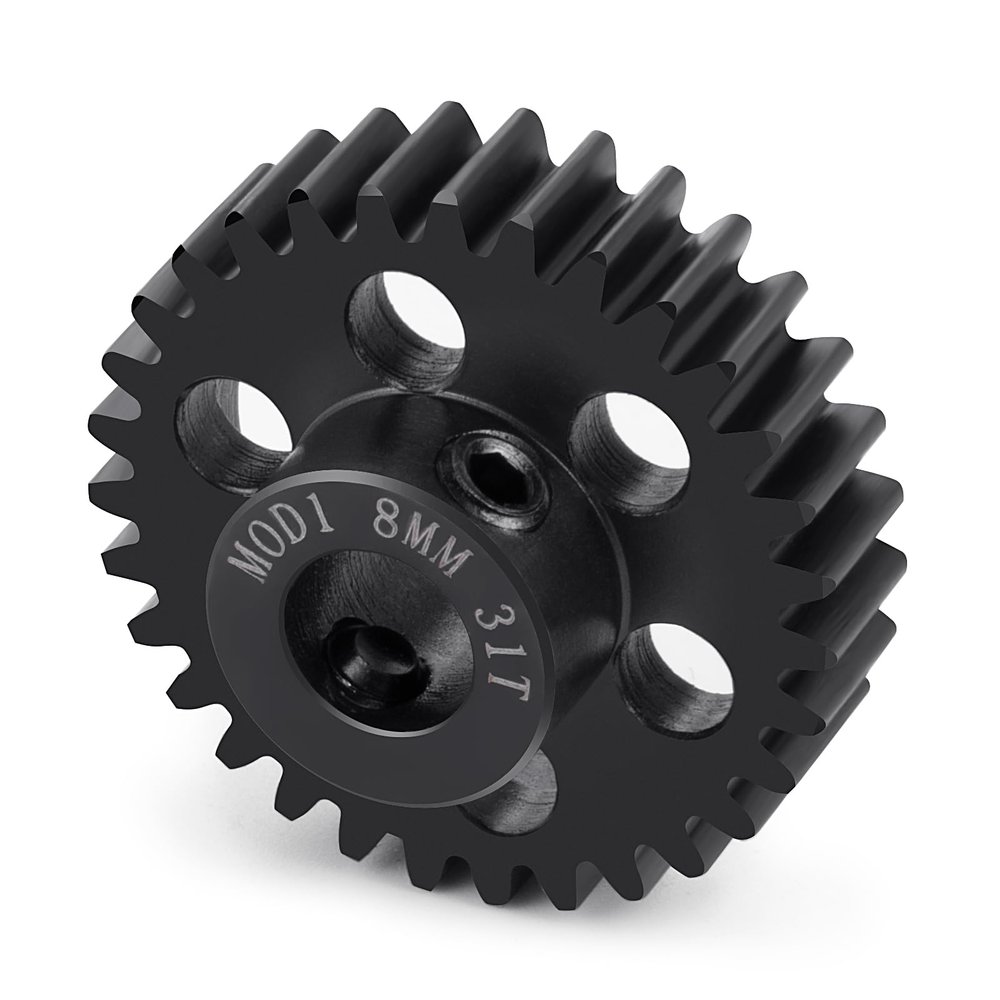 BRKRC M1 40CR Steel Motor Gears Pinion 8MM 31T 32T 38T for 1/5 X-MAXX RC Model Car (31T)