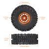 120mm 4.72'' Tall 1.9 Mud Slingers Tires Super Grip and 1.9 Beadlock Wheels Aluminum 1.9 Beadlocks for FCX10 TRX4 Axial SCX10 II UTB18 Capra 4WS Redcat Gen8 Gen7 VS4-10 1/10 RC Crawler Car (Color D) view 2