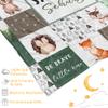 Manerly Custom Baby Blanket with Name, Woodland Animal Blanket for Girls Boy, Personalized Name Throw Blanket for Kids Nursery New Mom, Customized Gift for Birthday Chrismas Halloween, 60"x80" view 4