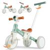 LOL-FUN 5 in 1 Toddler Tricycles for 1-3 Year Olds Boys Girls Toy, Baby Balance Bike 1 Year Old Kids Gift with Parent Steering Push Handle view 1