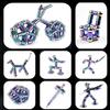 2023 New Magnetic Pen Toy, Decompression Magnet Metal Fidget Pen, Creative Toy Can Write, Gifts for Family or Friends (Silver) view 2