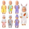 7 Set Baby Doll Clothes,14-18 inch Reborn Doll Clothes Accessories Dress with Hats Socks Outfits Fits for 43cm New Born/15 inch Bitty/16 Inch Baby Dolls view 1