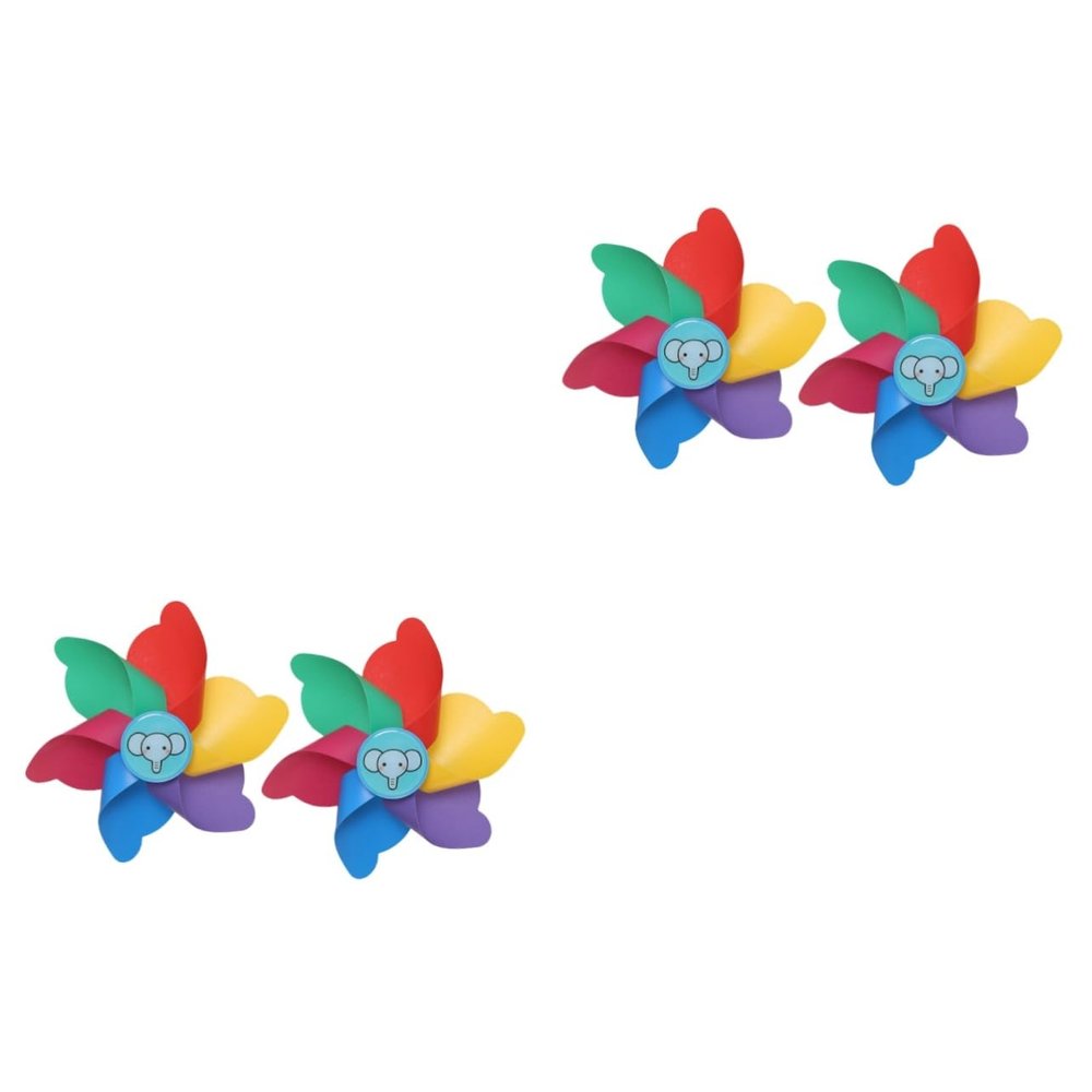 4 pcs kidcraft playset Toys for Tassel Trim Toys '+Bicycles Plastic Pinwheel Bike Decorations se Bike Accessories Wind Spinner Stroller Socket to rotate/2583