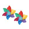 4 pcs kidcraft playset Toys for Tassel Trim Toys '+Bicycles Plastic Pinwheel Bike Decorations se Bike Accessories Wind Spinner Stroller Socket to rotate/2583 view 3