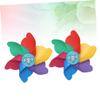 4 pcs kidcraft playset Toys for Tassel Trim Toys '+Bicycles Plastic Pinwheel Bike Decorations se Bike Accessories Wind Spinner Stroller Socket to rotate/2583 view 4