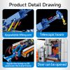 Cdymkf Tow Truck Building Block Set,Road Rescue Vehicle with Crane Toy Model Building Kit,City Crane Construction Vehicles Building KIt,Gifts for Kids Ages 6+ view 4
