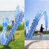 CMYUN Dragon Poi 3D Blue Dragon Poi Kite Outdoor - Chinese Style Dragon Poi Ribbon with Head, Dragon Dance Exercise Streamer for Park Yard Party, 6/8/10m Long (Size : Length - 6m/19.5ft) view 2