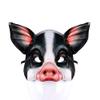 Animal Half Face Mask Halloween Costume Mask Horror Pig Masquerade Mask for Halloween Carnival Party Cosplay Props view 3