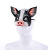 Animal Half Face Mask Halloween Costume Mask Horror Pig Masquerade Mask for Halloween Carnival Party Cosplay Props view 4