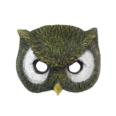AYILUOBE Animal Half Face Mask Halloween Costume Mask Horror Owl Masquerade Mask for Halloween Easter Carnival Party Cosplay Props