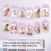1st Birthday Photo Banner for Newborn to 12 Months, Monthly Milestone Photograph Bunting Garland, First Birthday Photo Banner for Birthday Celebration Decoration, DIY Props (Pink) view 3