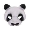 AYILUOBE Animal Half Face Mask Halloween Costume Mask Cute Panda Masquerade Mask for Halloween Easter Carnival Party Cosplay Props view 1