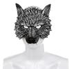 AYILUOBE Animal Half Face Mask Halloween Costume Mask Horror Wolf Masquerade Mask for Halloween Easter Carnival Party Cosplay Props view 2