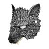 AYILUOBE Animal Half Face Mask Halloween Costume Mask Horror Wolf Masquerade Mask for Halloween Easter Carnival Party Cosplay Props view 4