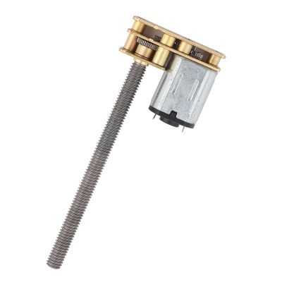 1024GA20 DC 6V/12V Thread Flip N20 Gear Motor M4 x 55mm Shaft for , Landing Gear, Mechanical Arms, Electronic Toys (12V 200RPM)