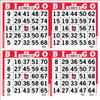 Bingo Paper Game Sheets  4 on Red  750 Pages  8 Inch Square Disposable Cards  Dauber in USA view 1