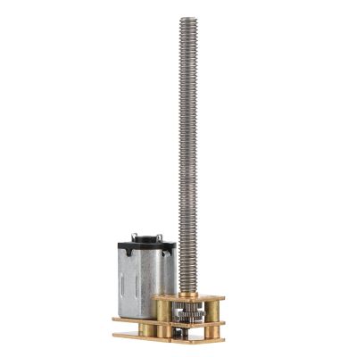 1024GA20 DC 6V/12V Thread Flip N20 Gear Motor M4 x 55mm Shaft for , Landing Gear, Mechanical Arms, Electronic Toys (6V 60RPM)
