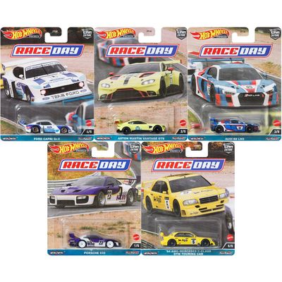 Race Day 5 Piece Set Car Culture Series Diecast Model Cars FPY86-959D