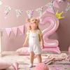 Alainzeo 42 Inch Pink Number Balloons 0-9 with Crown, Helium Aluminum Foil Big Number Balloons for Birthday, Wedding Anniversary Party, Large Number Balloon for Decorations Supplies (Pink 8) view 3