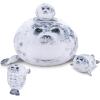 Achwishap 19.6 Seal Stuffed Animal Mommy with 3 Seal Baby Plush Toy,4pcs Seal Plush Pillow,Cute Plushie Seals Hugging Pillow Cuddle Plushie for Kids Girls Boys Birthday Gifts(Seals Family) view 1