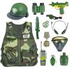 13 Pcs Army Costume for Boys 6-8 3-5, Kids Army Toys Costume Vest, Military Toys for Kids, Soldier Role Play Toddler Dress Up Clothes with Toy Gun Set and Accessories,Halloween Costumes for Kid view 1