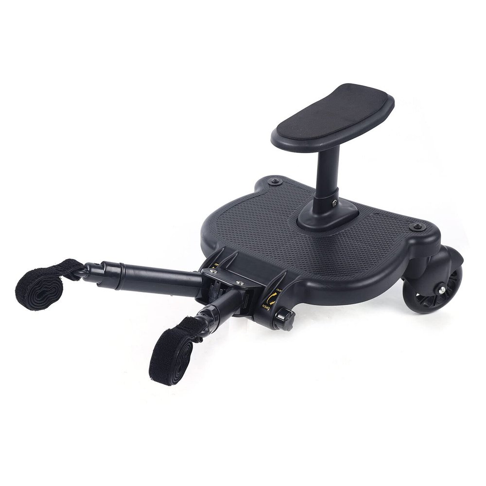 2 in 1 Stroller Board with Seat Attachment - Toddler Stroller Connectors for Big Kids - Versatile and Practical Stroller Standing Board - Ideal for Traveling, Shopping, and Walking