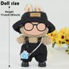 iBayda 17cm Fashion Doll Clothes & Accessories Set Include: Hat, Overall, Shoes, Glasses and Bag- Cute Clothes for Dress up Unique Style (Doll Not Included), Black view 3
