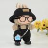 iBayda 17cm Fashion Doll Clothes & Accessories Set Include: Hat, Overall, Shoes, Glasses and Bag- Cute Clothes for Dress up Unique Style (Doll Not Included), Black view 4