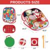 Christmas Bean Bag Toss Games for Kids Adults, Christmas Party Games for Families Outdoor Indoor Holiday Dart Board for Kids Carnival Games Toys Christ mas Party Favors Gifts for Boys Girls Yard Games view 2