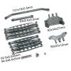 12Pcs Metal Steering Servo Link Linkages RC Car Push Rod Spare Parts Turnbuckle Pull Rod for MN128 MN86S RC Car Trucks Vehicles Modification, Gray view 3