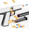 2Pack M1911 EVA Soft Foam Ejection Toy Blaster, Shooting with Foam Darts, Shooting Games, Backyard Fun and Outdoor Games, Education Toy Model for Boys Girls Halloween Christmas Ages 8+ (Black+Brown) view 2