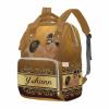 M YESCUSTOM Personalized Name Diaper Bag Backpack, Brown Crown Diaper Baby Bags for Mom & Dad, Portable Travel Back Pack Baby Shower Gifts, Multifunction Nappy Changing Bag view 1