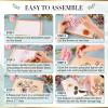 Aboofx Large Professional Flower Press Kit 6 Layers 10.8 x 6.9 inch and 6.3 x 6.3 inch Microwave Flower Press Quickly Flower Pressing Kit view 4