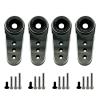 4Pack Aluminum 15T Servo Horn Arms RC Mini Servo Horns Toy Car Accessories Compatible with Emax ES08MA Servo Fit for Axial SCX24 1/24 RC Crawler (Black) view 1