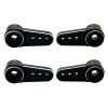4Pack Aluminum 15T Servo Horn Arms RC Mini Servo Horns Toy Car Accessories Compatible with Emax ES08MA Servo Fit for Axial SCX24 1/24 RC Crawler (Black) view 2