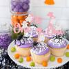 Gyufise 24Pcs Ghost One Cupcake Toppers Pink Glitter First Birthday Ghost Spooky One Halloween Cupcake Picks for Halloween Theme Baby Shower Kids 1st Birthday Party Cake Decorations Supplies view 4