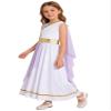 YONGHS Greek Toga Robe for Girls Ancient Greece Dress Up Halloween Princess Pretend Athena Outfits Lavender 12 Years view 1