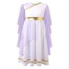 YONGHS Greek Toga Robe for Girls Ancient Greece Dress Up Halloween Princess Pretend Athena Outfits Lavender 12 Years view 3