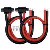 2PCS XT60EW-M XT60 Male Pigtail Cable XT60 Panel Mount Connector with 30cm 12AWG Cable for RC Drone Aircraft FPV Racing Drone view 1