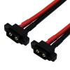 2PCS XT60EW-M XT60 Male Pigtail Cable XT60 Panel Mount Connector with 30cm 12AWG Cable for RC Drone Aircraft FPV Racing Drone view 4