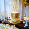 Happy 68th Birthday Cake Topper, 68th Birthday Decorations for Men/Women, Cheers to 68 Years, Hello 68, 68th Happy Birthday Party Supplies Gold Glitter view 2